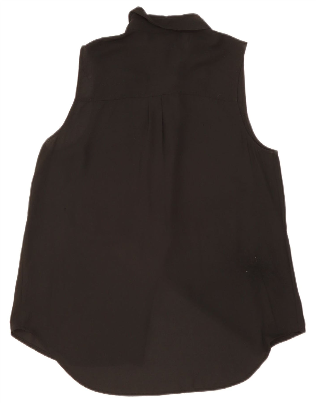 Vestido camisa feminino sem mangas Mossimo Reino Unido 16 grande poliéster preto