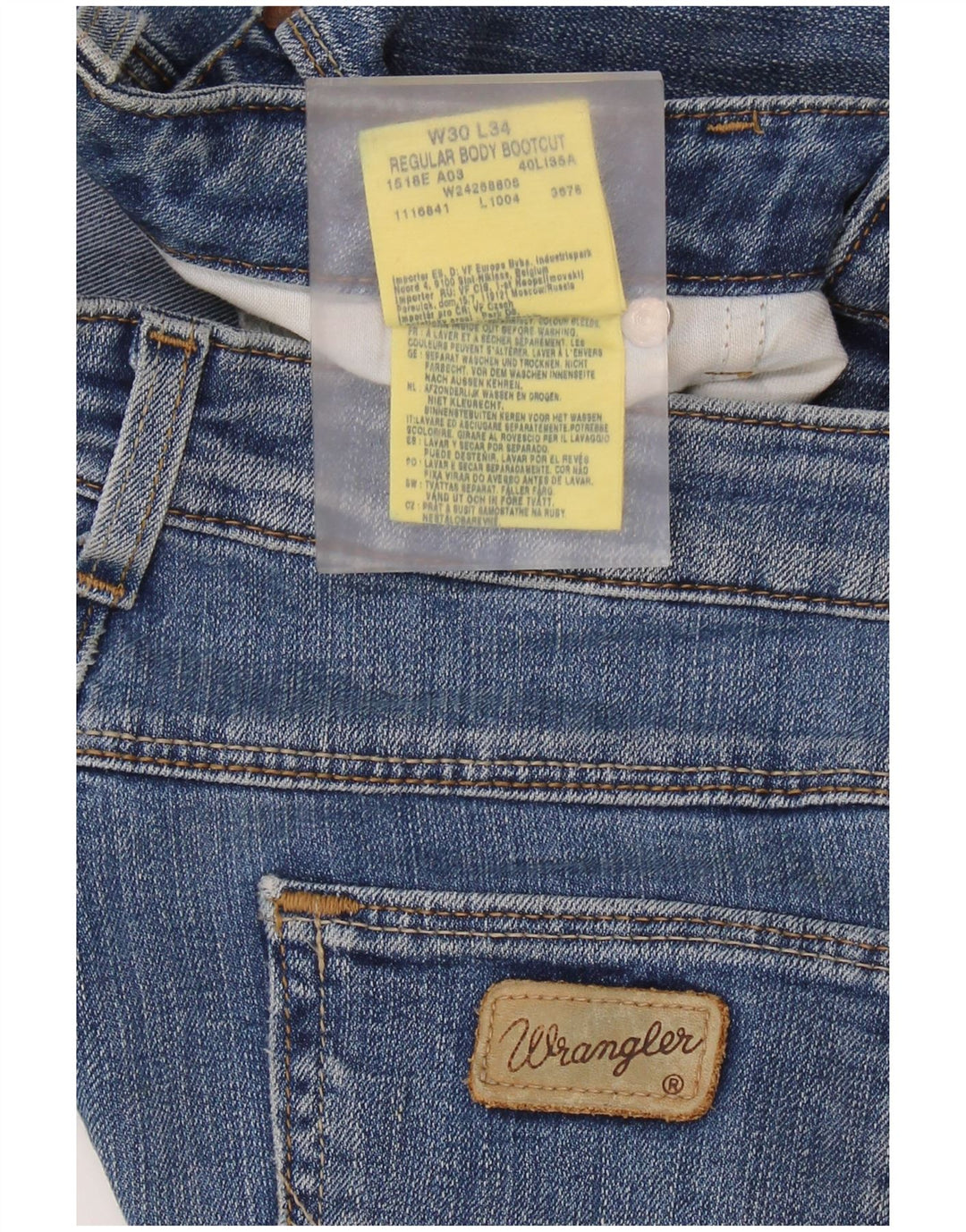 Jeans bootcut feminino WRANGLER W30 L30 algodão azul