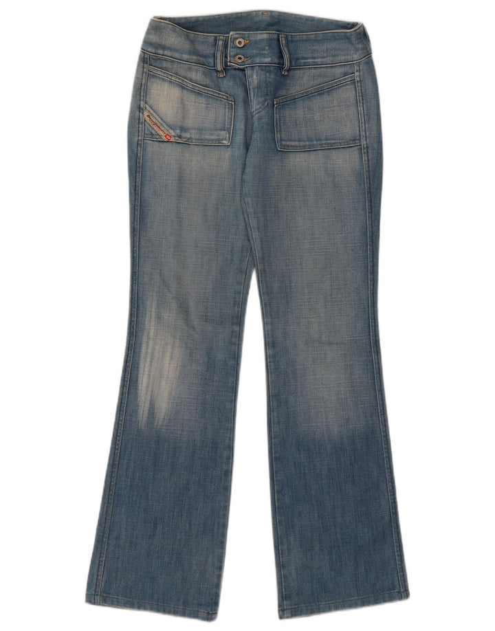 Diesel feminino bootcut jeans W26 L30 azul algodão