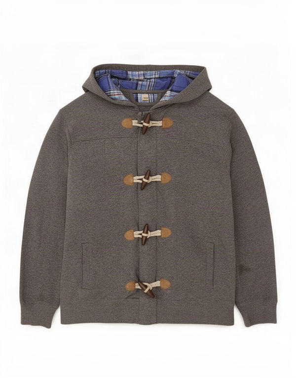 Massimo Dutti Mens Zip Hoodie Sweater Large Grey