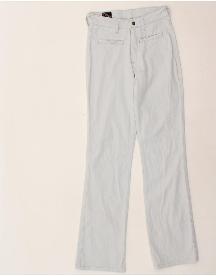 LEE Womens Straight Casual Trousers W27 L31 Blue Cotton Vintage Lee and Second-Hand Lee from Messina Hembry 