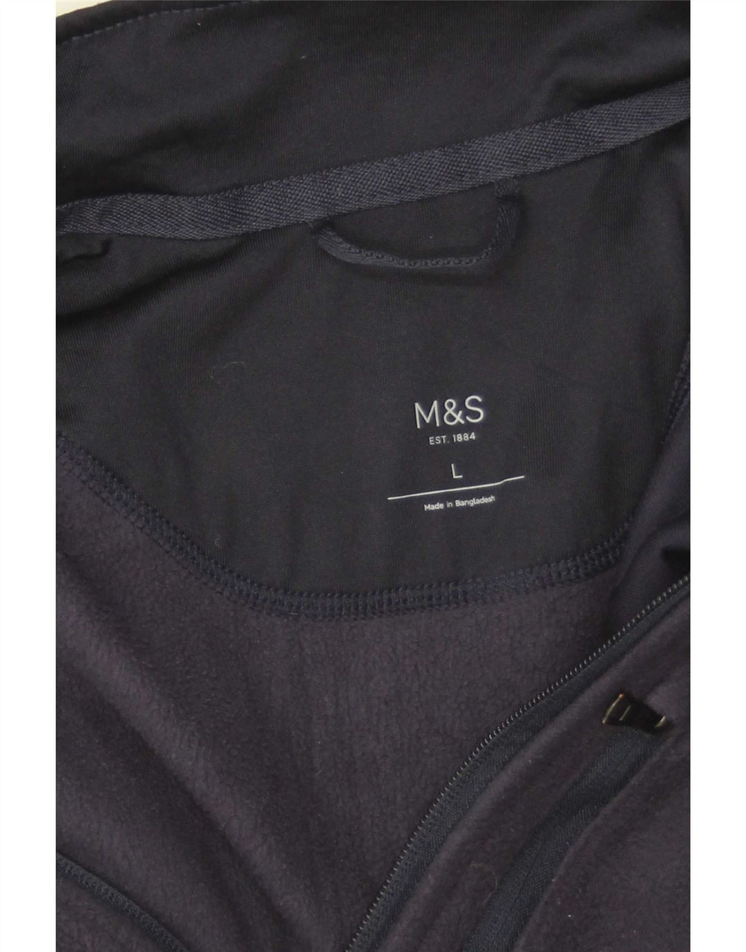 Jaqueta de lã masculina Marks & Spencer Reino Unido 40 grande azul marinho