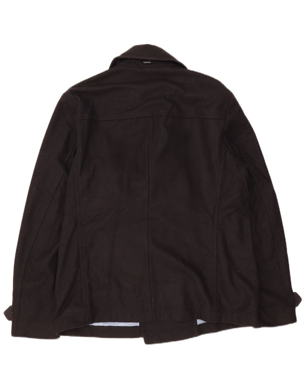 Casaco masculino Hugo Boss Pea EU 56 3XL lã preta