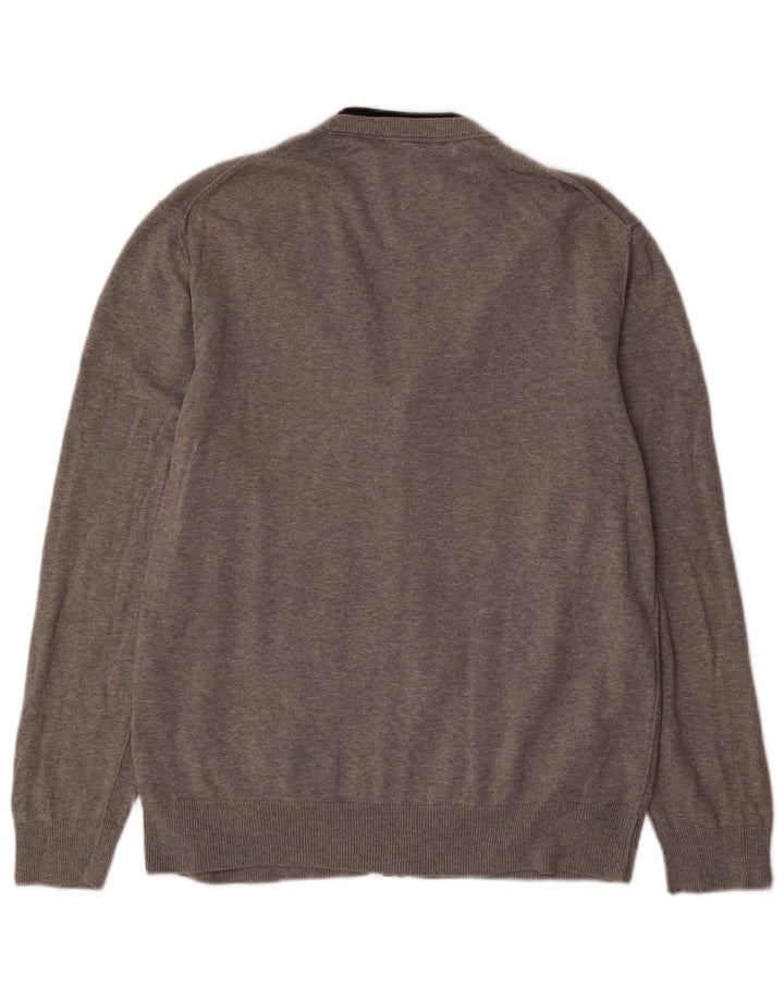 Suéter Cardigan Masculino French Connection XL Algodão Cinza