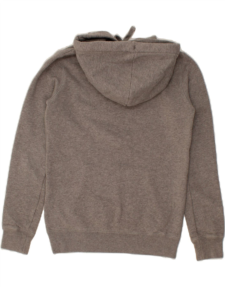 JACK WILLS Womens Graphic Hoodie Jumper UK 6 XS Grey Cotton Vintage Jack Wills and Second-Hand Jack Wills from Messina Hembry 