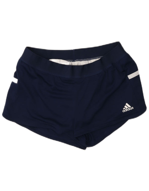 Adidas Womens Climacool Sport Shorts UK 16/18 Grande Azul Marinho Colorblock
