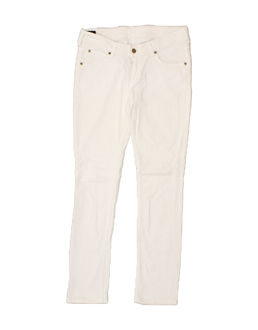 LEE Womens Slim Jeans W30 L31 White Cotton | Vintage Lee | Thrift | Second-Hand Lee | Used Clothing | Messina Hembry 