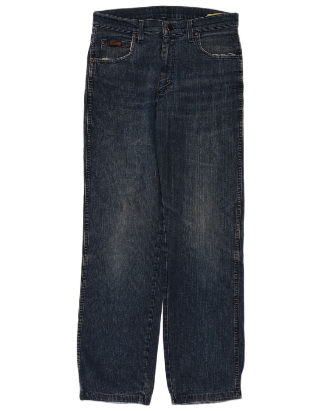 Wrangler Masculino Texas Stretch Straight Jeans W32 L34 Azul Algodão