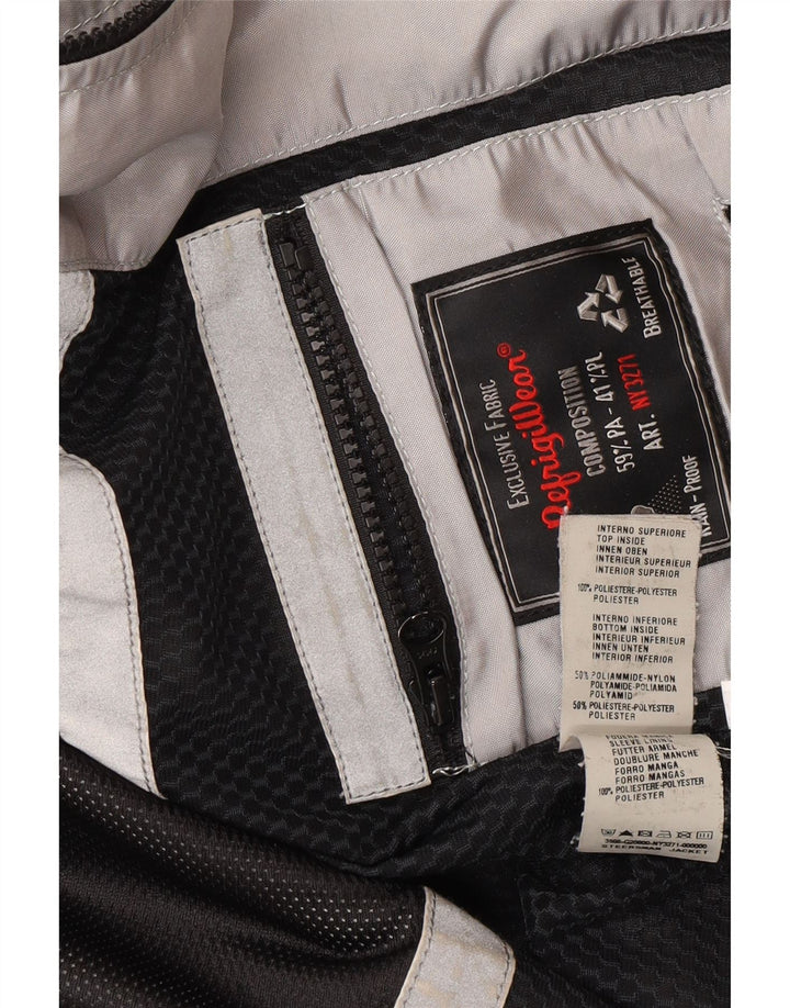 Jaqueta bomber feminina Refrigiwear UK 14 cinza médio colorblock