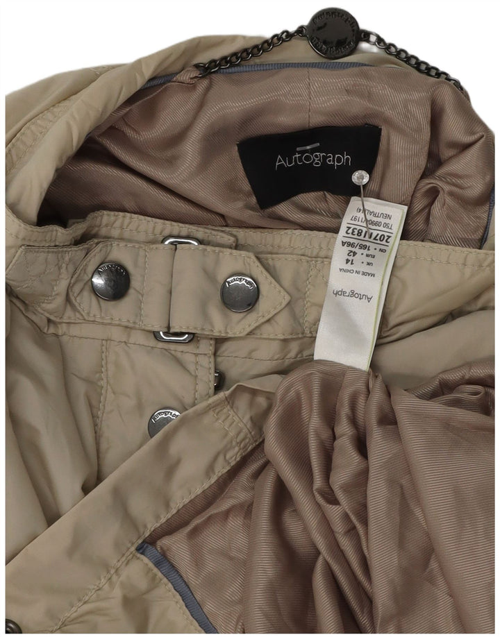 Jaqueta utilitária feminina Autograph UK 14 grande poliéster bege