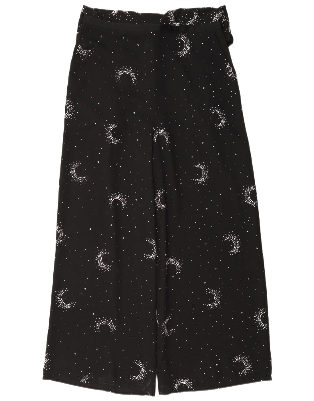 Macacão feminino sem mangas Monsoon Reino Unido 16 grande poliéster manchado preto