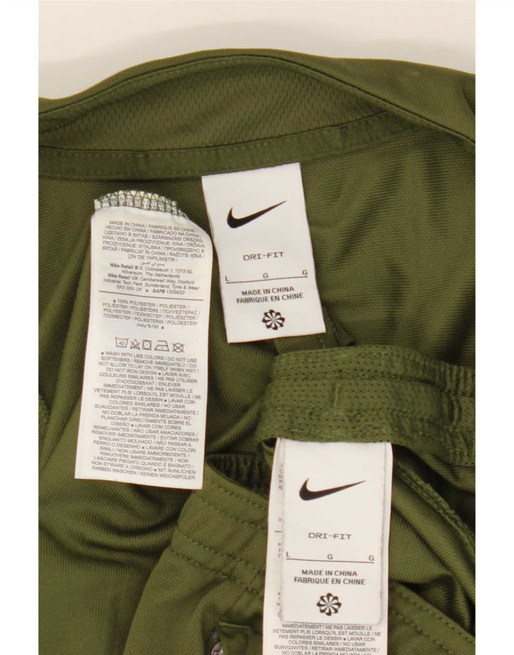 Nike Mens Dri Fit Full Tracksuit Grande Cáqui Poliéster