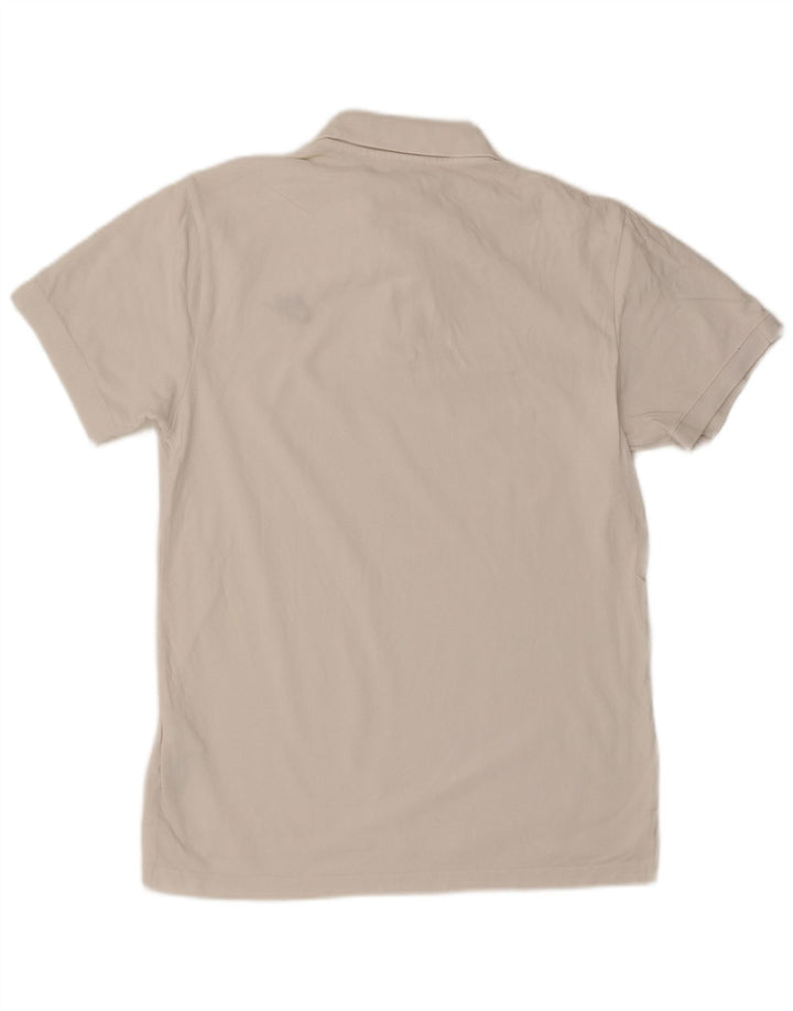 Camisa polo masculina Nike pequena de algodão branco