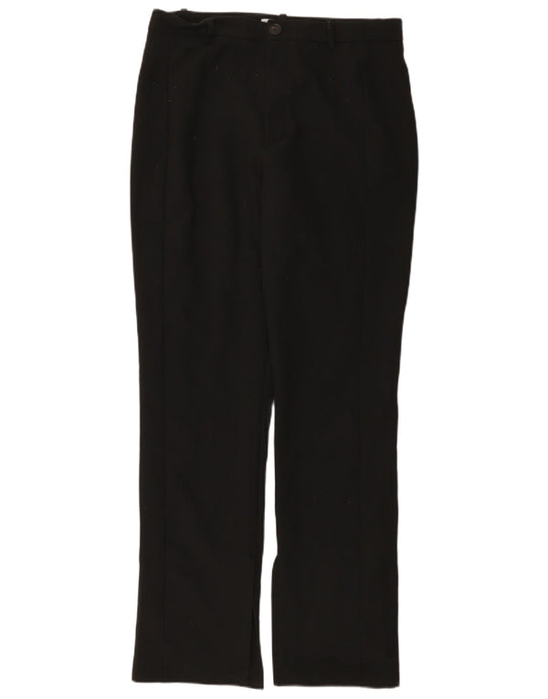Zara Calça feminina reta casual grande W30 L32 preta