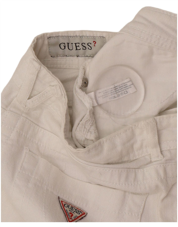 Guess Jeans Slim Feminino W28 L27 Algodão Branco
