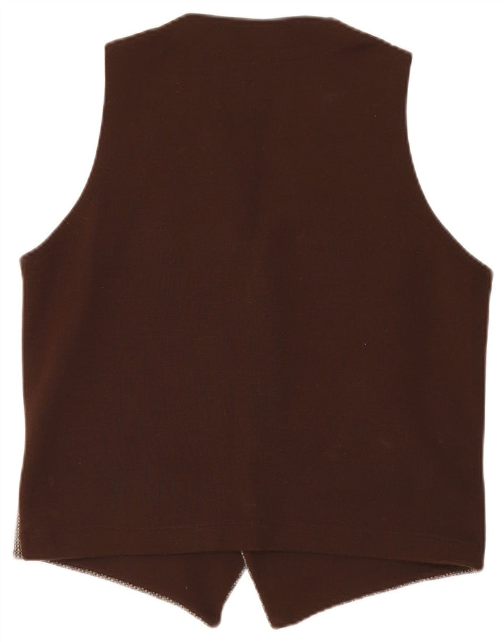 Colete Vintage Masculino Marrom Médio