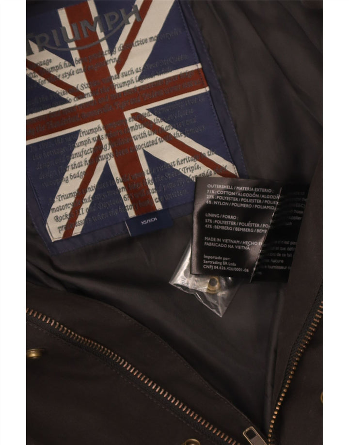 Jaqueta bomber masculina Triumph UK 34 XS algodão marrom
