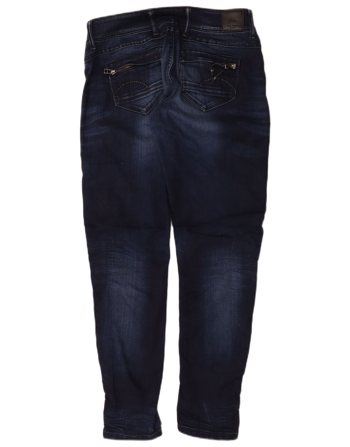 G-Star feminino Midge Slim Jeans W29 L30 algodão azul marinho