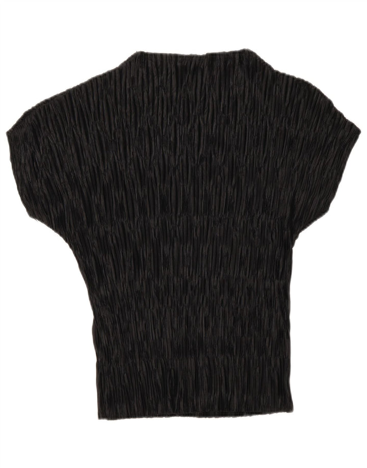 Blusa feminina Zara Top UK 10 poliéster listrado preto pequeno