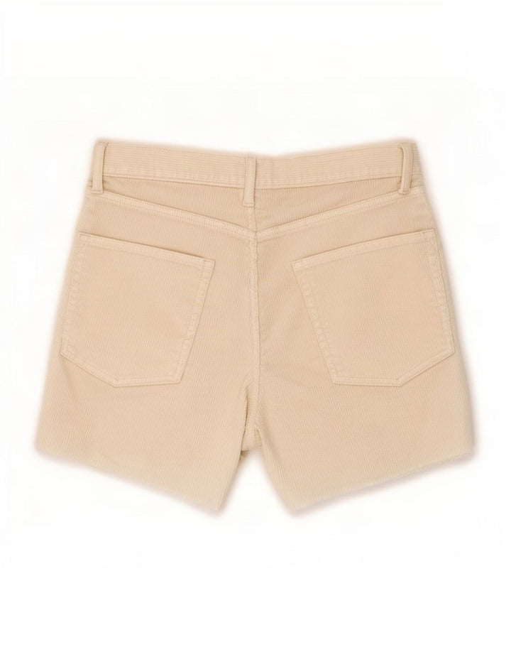 Shorts de veludo feminino Gap médio W28 algodão branco