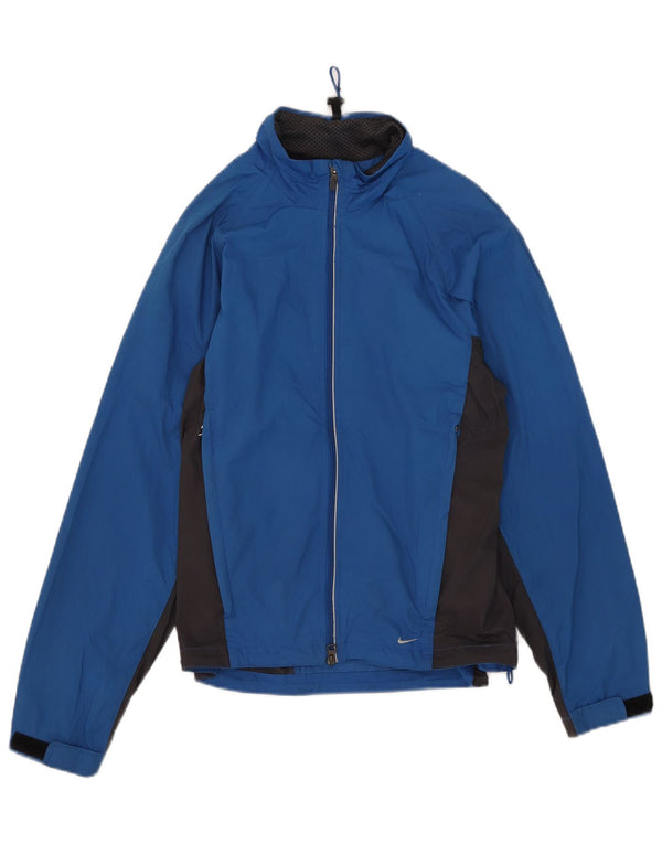 Jaqueta de chuva Nike Womens Clima-fit UK 10/12 Medium Blue Colourblock