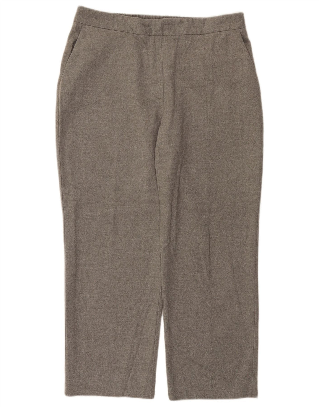 Zara Calça feminina cortada grande W30 L25 cinza