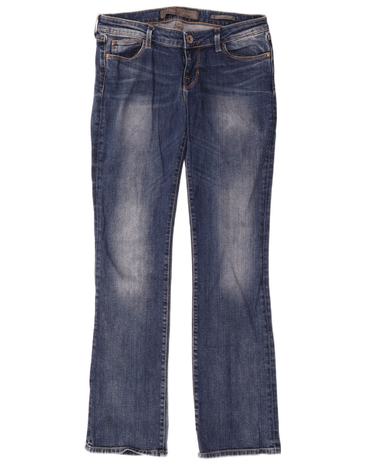 Guess Calça jeans reta feminina W29 L31 azul algodão