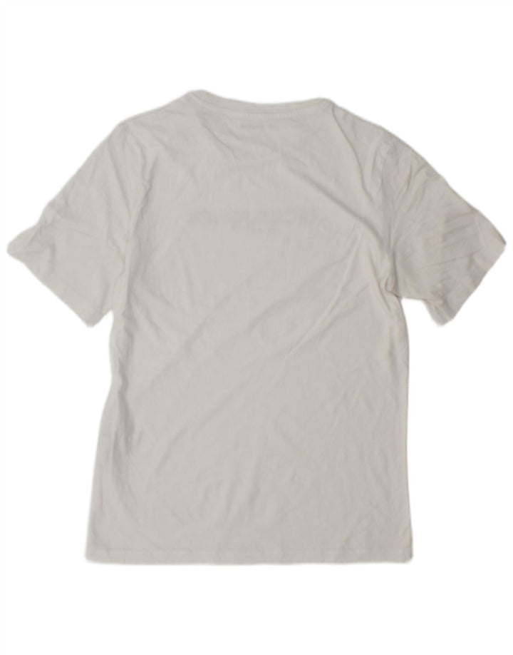 Camiseta masculina gráfica Jack & Jones Top pequeno algodão branco