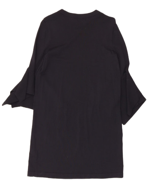 Vestido feminino Cos manga 3/4 UK 10 pequeno azul marinho
