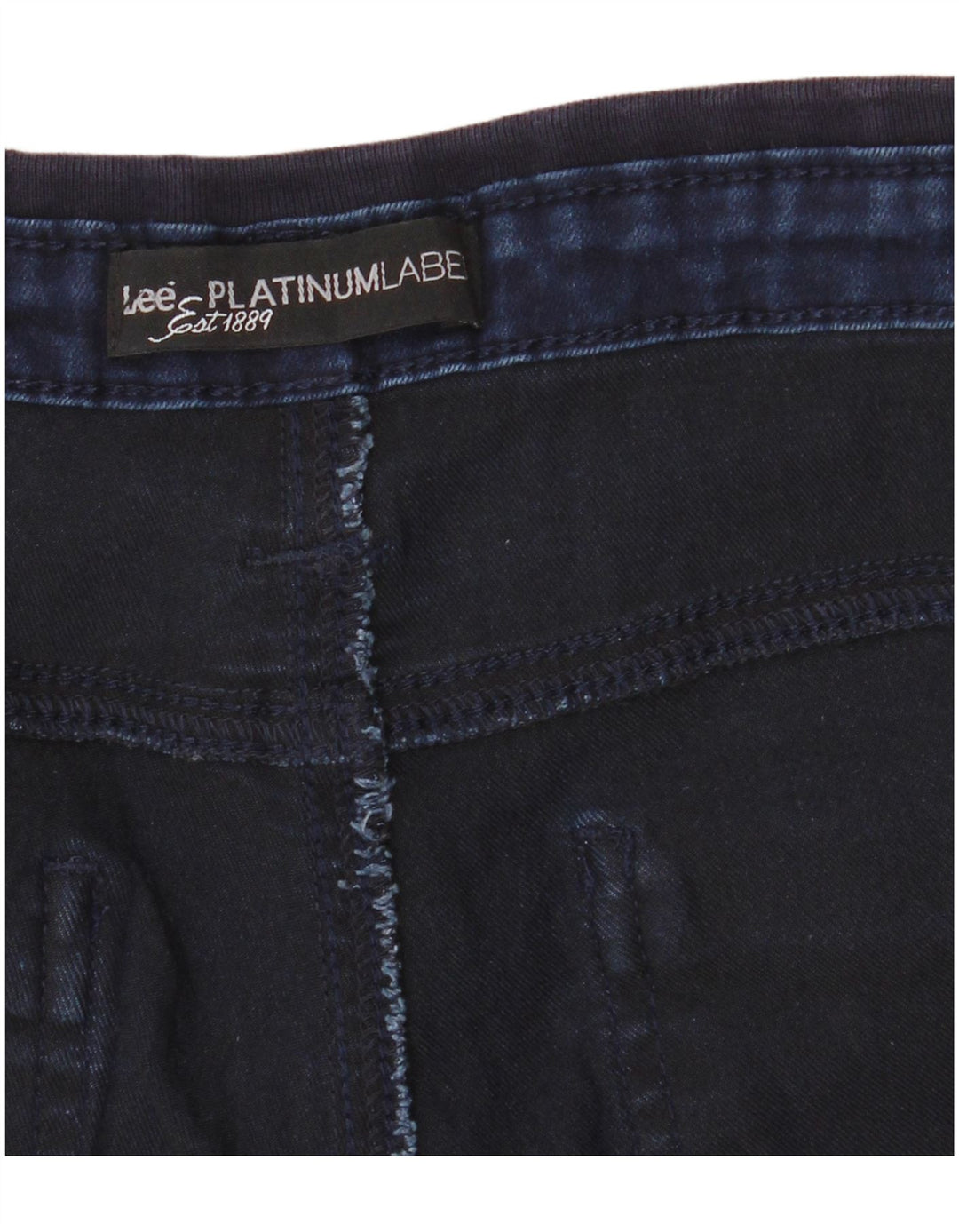 LEE Mens Platinum Label Denim Cargo Shorts W32 Médio Azul Marinho