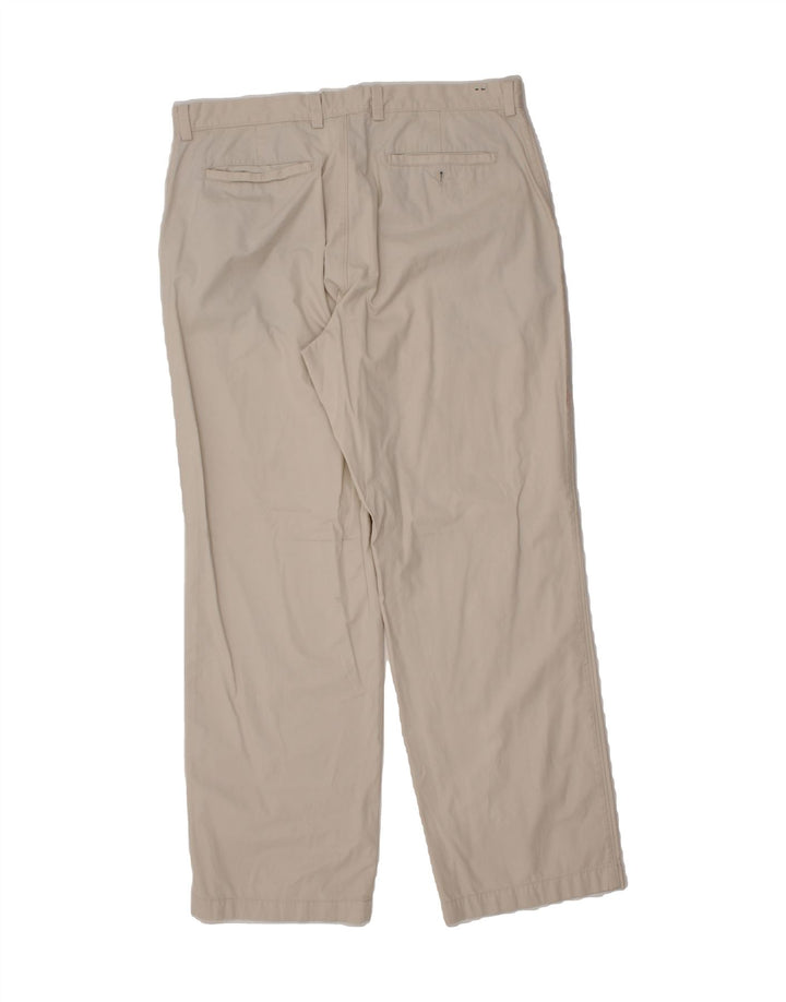 J. CREW Mens Straight Chino Trousers W36 L32 Beige Cotton Vintage J. Crew and Second-Hand J. Crew from Messina Hembry 