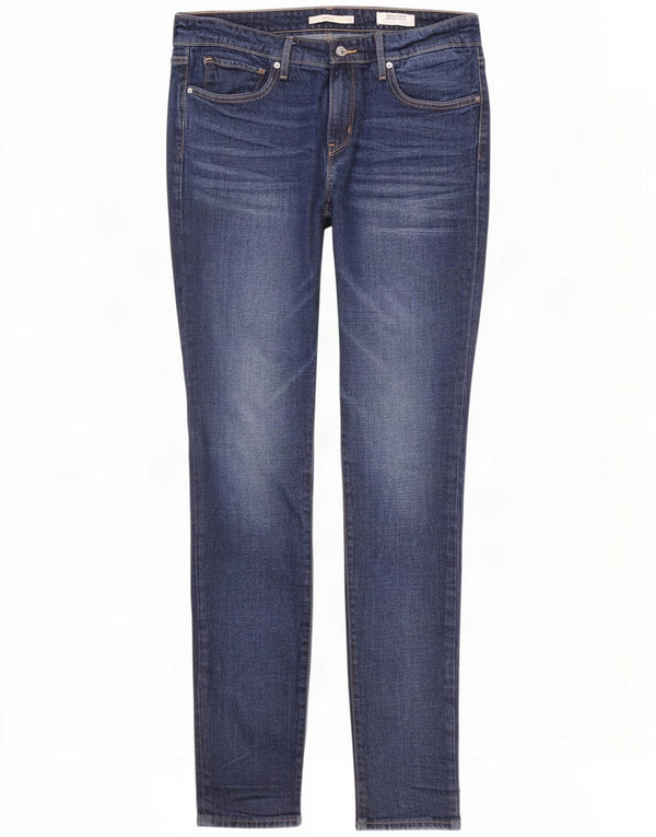 Levi's Womens 711 Skinny Jeans W30 L32 Blue Cotton