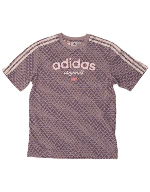Camiseta Adidas Menino Graphic Top 13-14 Anos Cinza Algodão