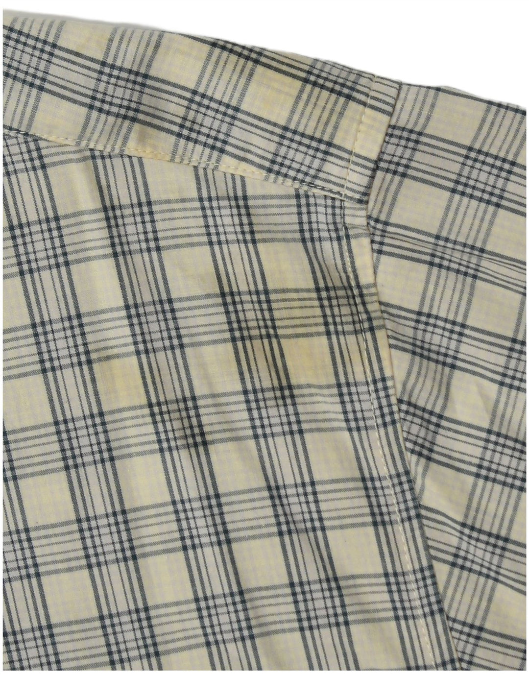 Camisa masculina de manga curta Dockers xadrez amarelo médio