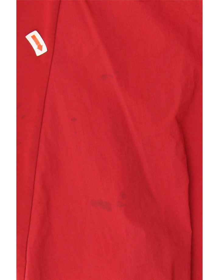 ADIDAS Boys Graphic Zip Neck Pullover Treino Top 13-14 Anos Vermelho