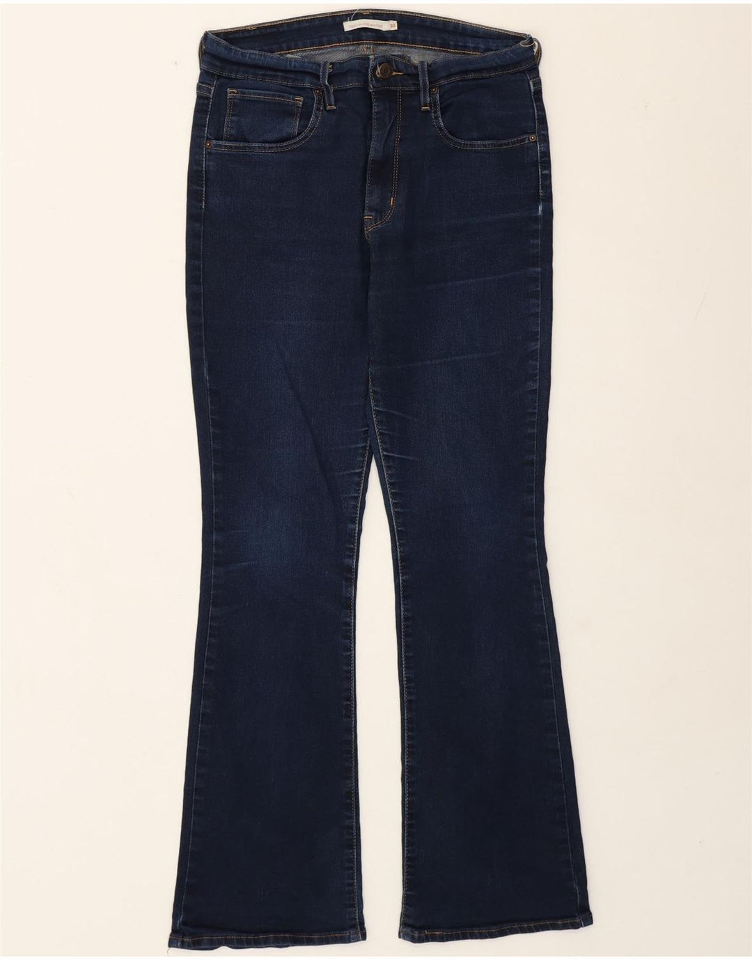 Calça jeans feminina Levi's 720 High Rise Bootcut W30 L30 azul marinho algodão