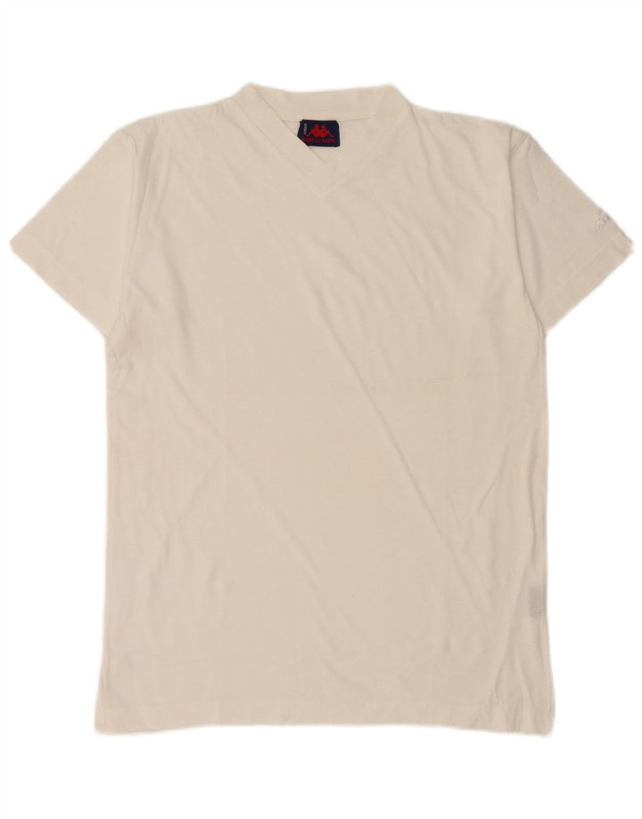 Camiseta masculina KAPPA Top médio algodão branco