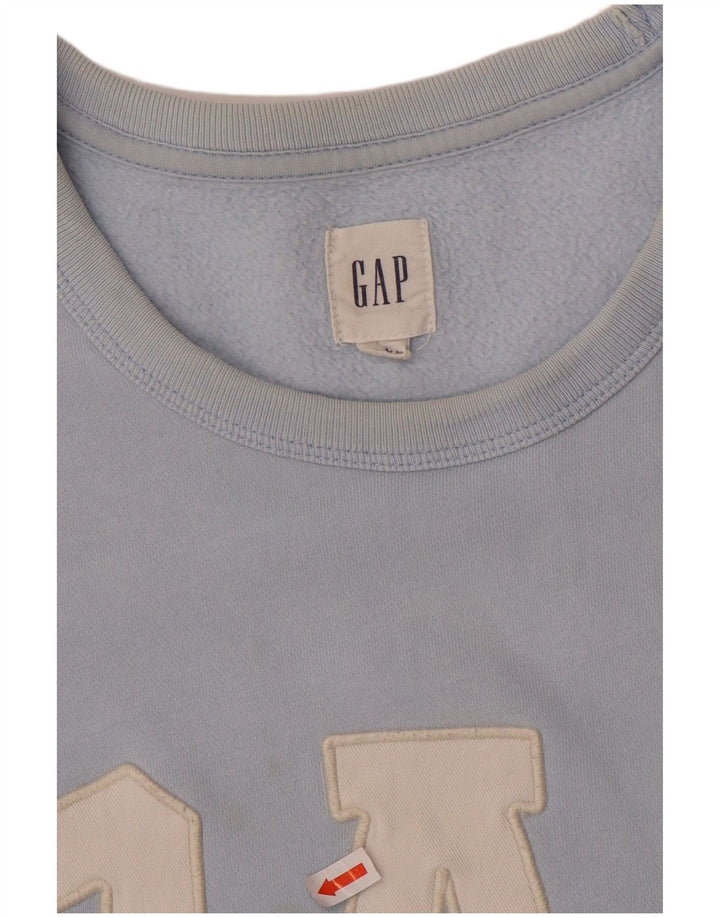 Moletom gráfico masculino Gap Jumper XL azul algodão