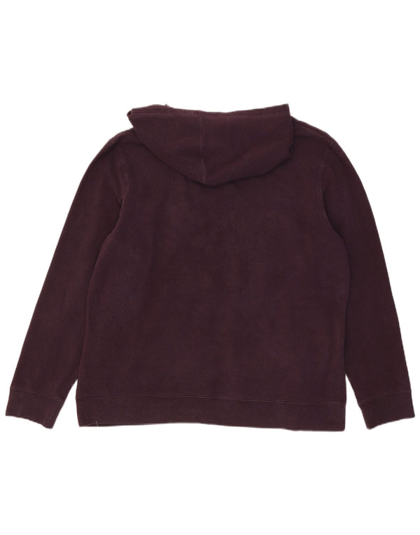 Suéter com capuz gráfico feminino Gap UK 18 XL algodão borgonha