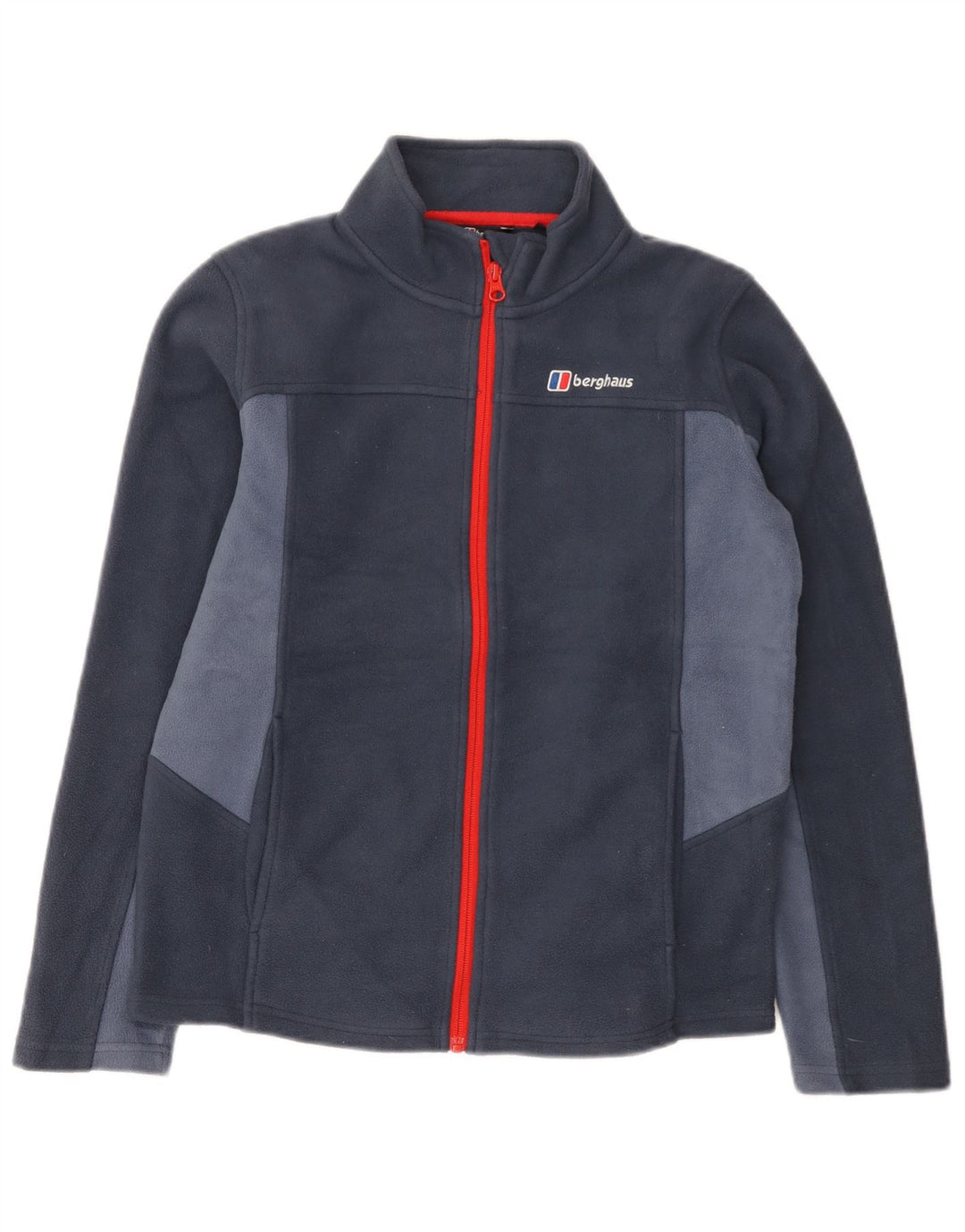 Jaqueta de lã masculina Berghaus 12-13 anos azul marinho poliéster colorblock