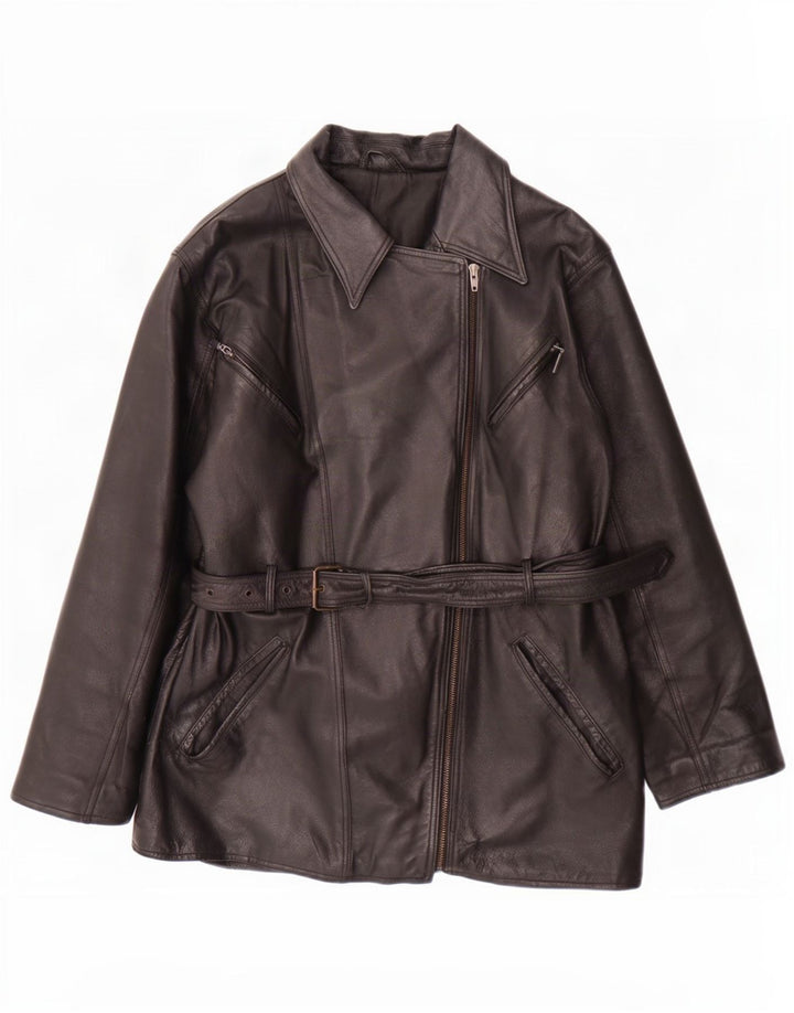 Canda Womens By C&A Jaqueta de couro para motociclista Reino Unido 12 Médio Preto