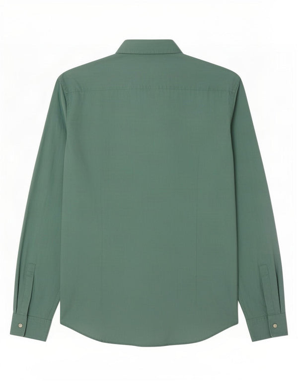 Camisa Slim Fit Masculina Hugo Boss Grande Algodão Verde