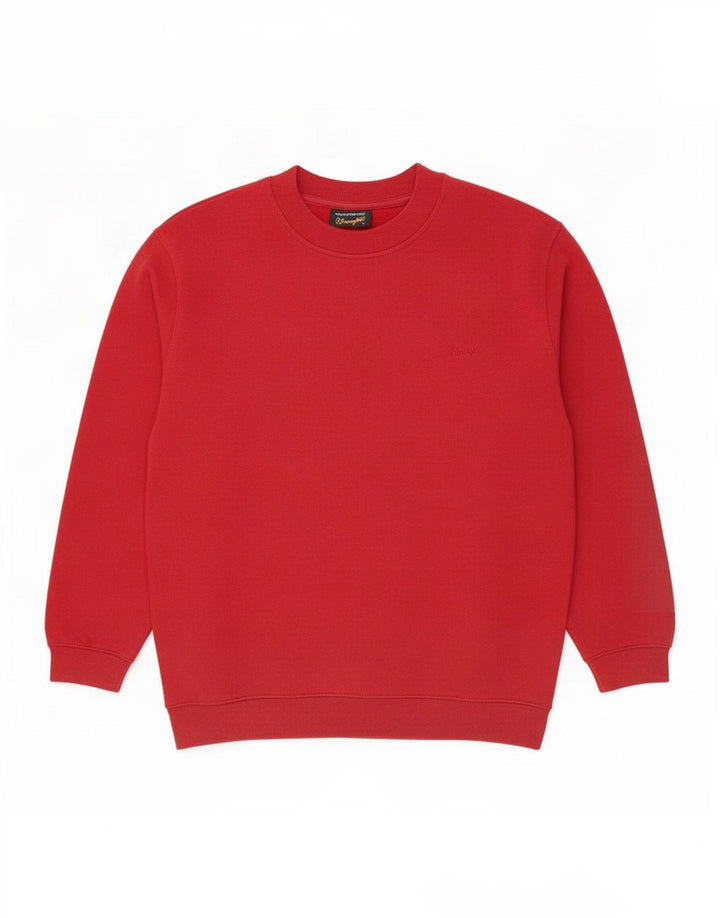 Wrangler moletom masculino jumper grande algodão vermelho