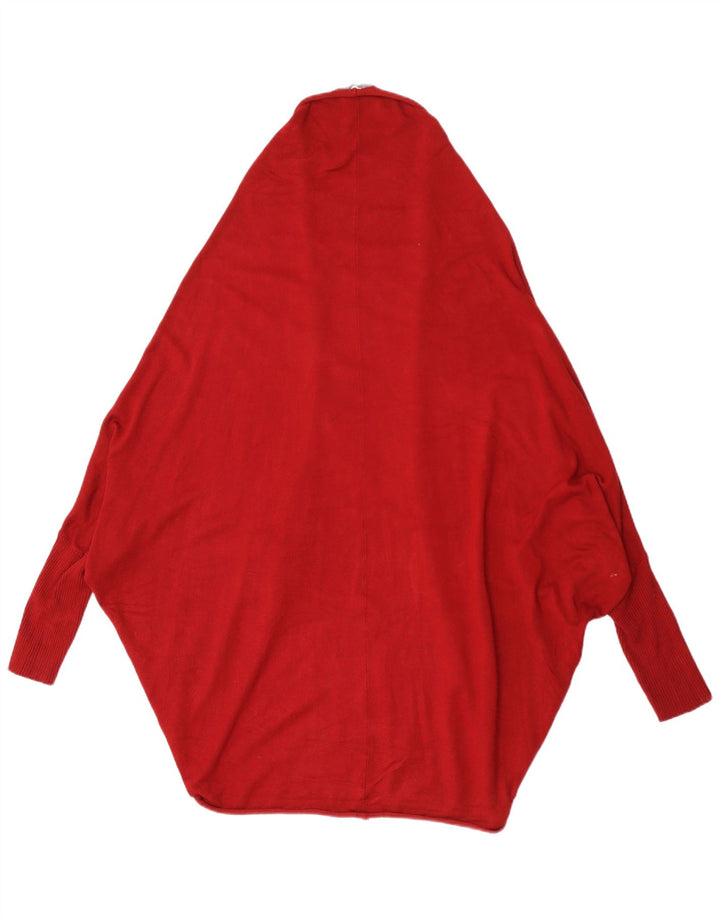 Zara Suéter Poncho Cardigan Feminino Reino Unido 14 Médio Marrom