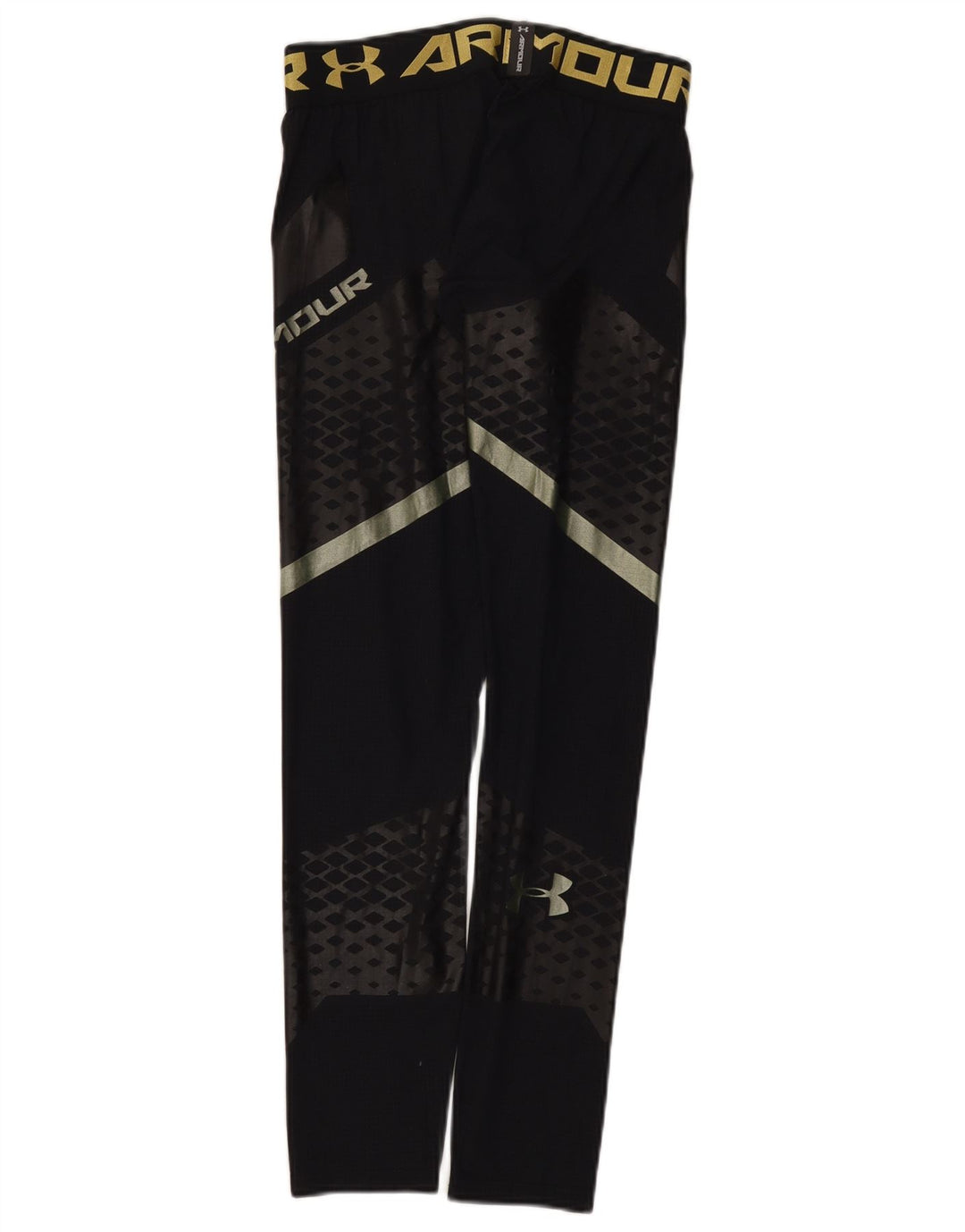 Under Armour Mens Graphic Leggings pequeno bloco colorido preto