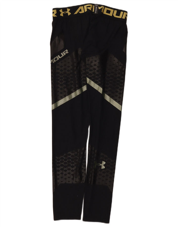 Under Armour Mens Graphic Leggings pequeno bloco colorido preto