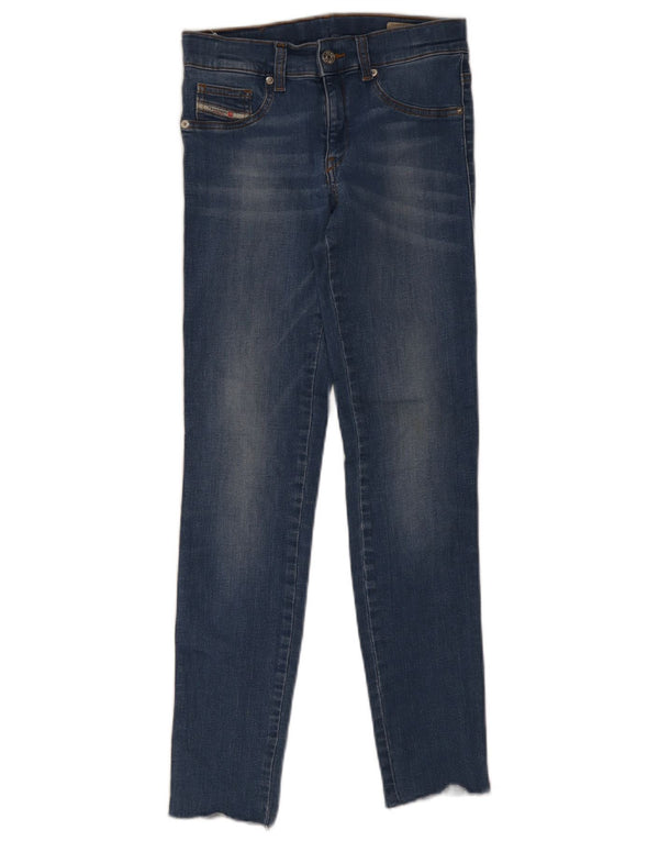 Diesel Meninas Jeans Skinny 15-16 Anos W26 L28 Azul Algodão