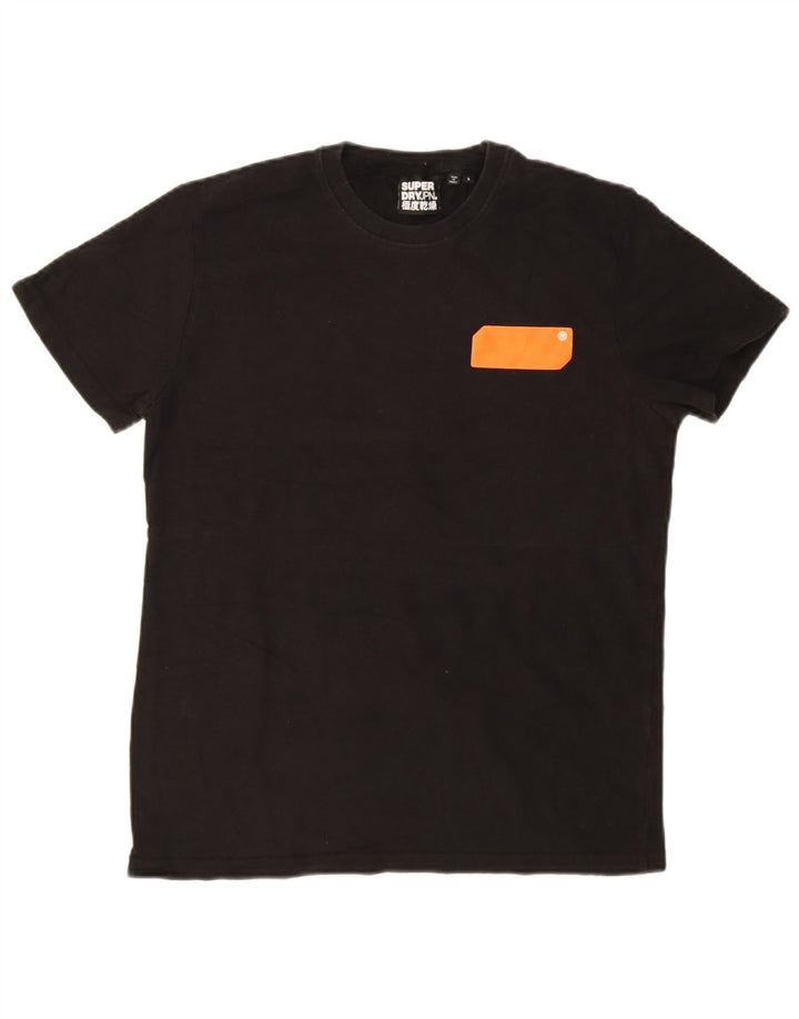 Camiseta masculina Superdry grande poliéster preto