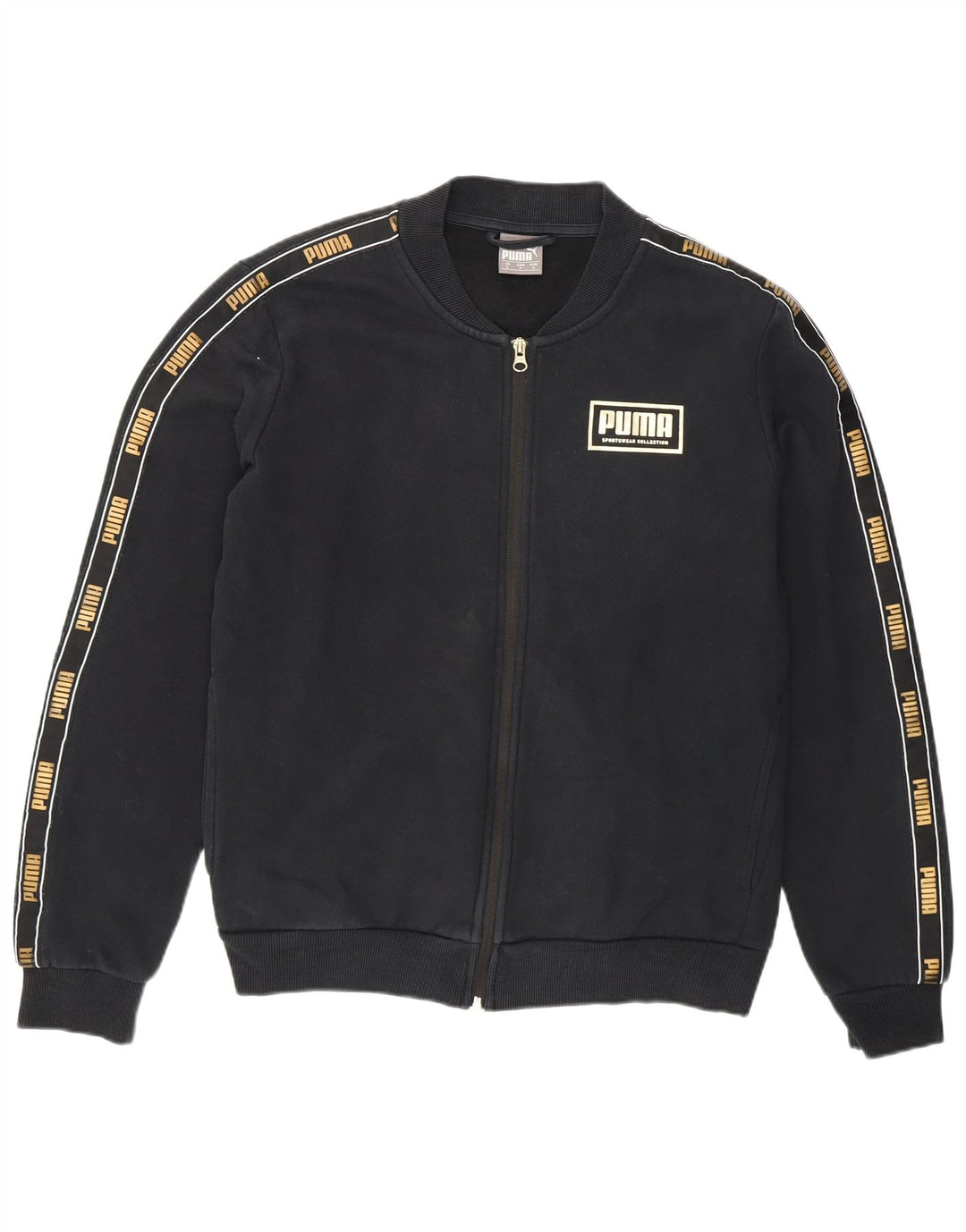 Jaqueta masculina Puma Graphic Tracksuit Top pequena preta