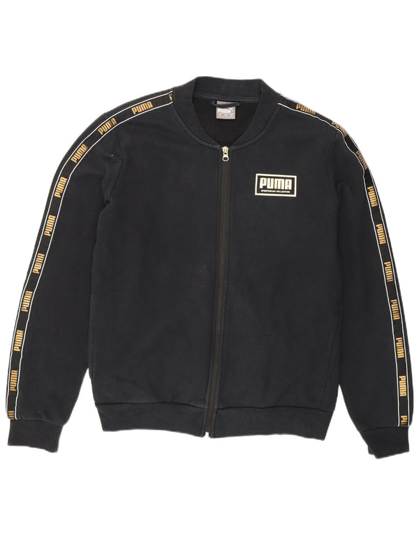 Jaqueta masculina Puma Graphic Tracksuit Top pequena preta